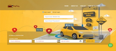 online cab booking website